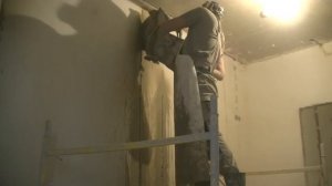 Алмазная резка бетона 20 см.Режим штробы бензорезом под усиление проёма . Часть - 2.