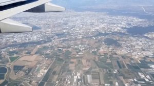 Полет над Турцией и посадка в аэропорту Антальи. Corendon Airlines.
