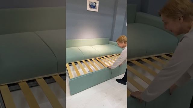 Диван-кровать «Каспер» в мятном оттенке ❤️ смотреть онлайн