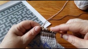 Урок Тридцать Третий: Жаккардовое вязание тунисским крючком