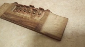 Регулируемый бридж для акустической гитары/Ajustable bridge for acoustic guitar.