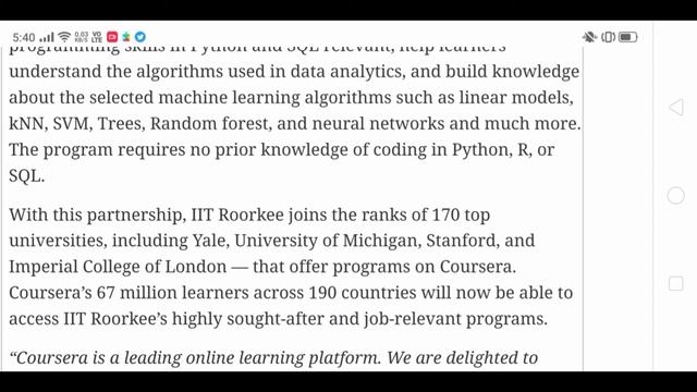 GOOD NEWS? | IIT ROORKEE TIES WITH COURSERA FOR FREE COURSES | GYAAN TALKS |