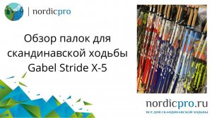 Gabel Stride X-5 фиксированные палки для скандинавской ходьбы. Обзор