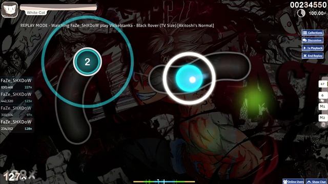 Black Rover (TV Size) Akitoshi's Normal osu! 2.39* смотреть онлайн