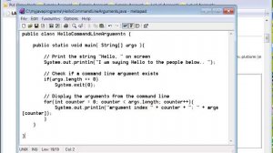 Command-line Command-line Arguments - java tutorial video 6