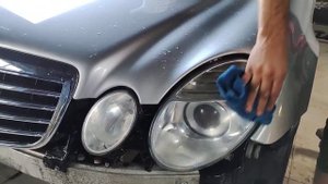 фары Mercedes w211 полировка