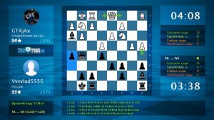 Chess Game Analysis: GTAjAx - Vvsvlad5555 : 0-1 (By ChessFriends.com)