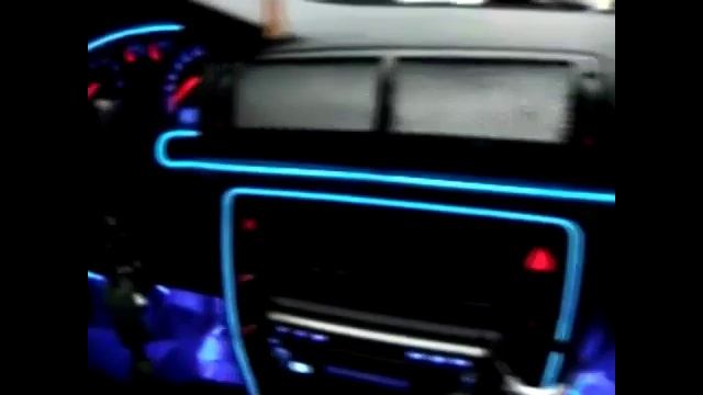 Неоновая подсветка салона авто (Холодный неон) смотреть онлайн