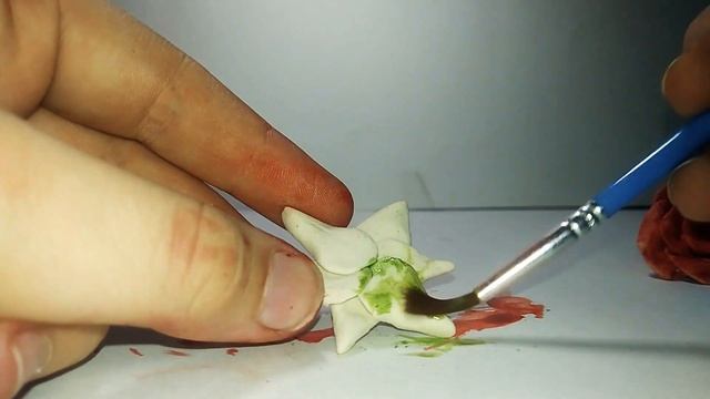 РОЗА ИЗ САМОЗАСТЫВАЮЩЕГО ПЛАСТИЛИНА. смотреть онлайн