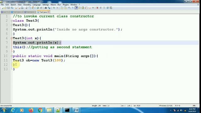 #64 - 7 Java this keyword programs смотреть онлайн