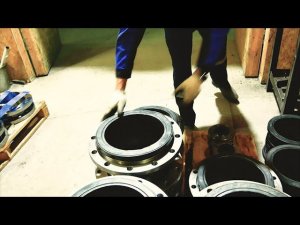 Процесс сборки фланцевых компенсаторов (вибровставок) для трубопроводов #ОНИКС #производство #чеглок