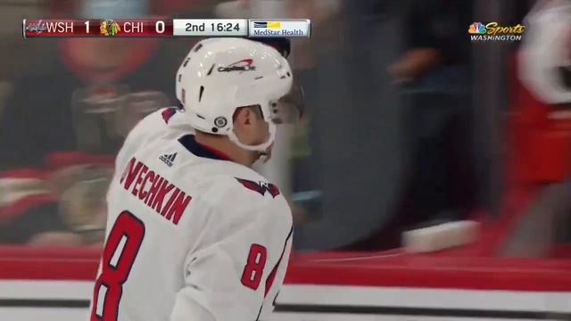 Александр Овечкин забивает 21-ю шайбу в сезоне. Чикаго Блэкхоукс - Вашингтон Кэпиталз. 16.12.21. смотреть онлайн