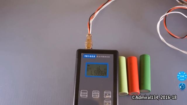 YR1035 уникальный тестер аккумуляторов