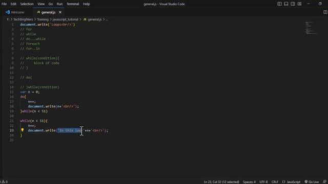 Javascript Tutorial In Hindi For Beginners Part #15 | Javascript Do  While Loop