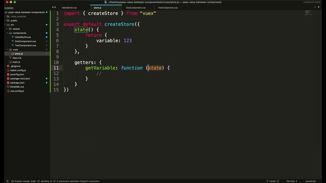 Pass value between components - Vue JS
