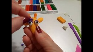 Жираф Мелман. Лепка из пластилина
