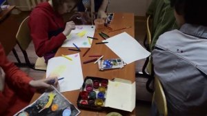 Мастер-класс для умственно отсталых детей от волонтёров из колледжа им. И. Л. Копылова