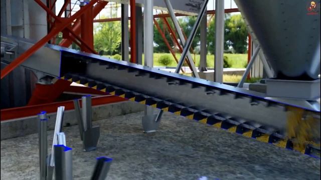 3D-анимация работы зернового элеватора