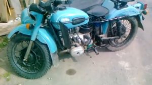 Запуск и работа мотоцикла ИМЗ 8.103.10 Урал 1991г.в.