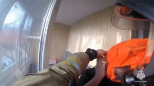На пожаре в Рязани спасли двух человек