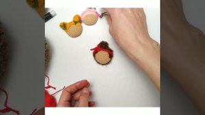 вязаная крючком брошка девочка часть 4 / crochet brooch girl part 4
