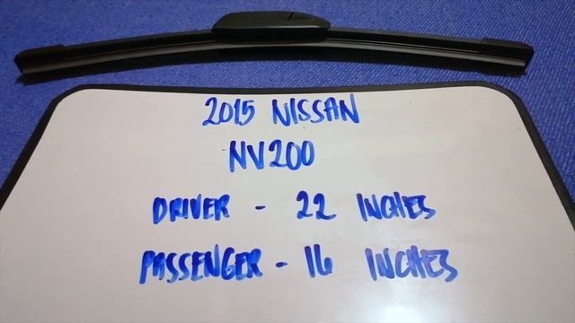 ? ? 2015 Nissan NV200 Wiper Blade Replacement Size ? смотреть онлайн