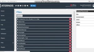 How to delete plugins on aternos.