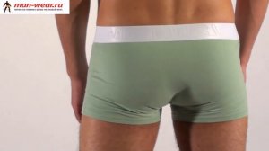 Мужские трусы брифы Modus Vivendi 11111 черно-белые полосатые с кармашком