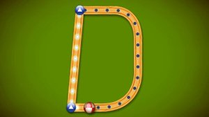 LetterSchool Nelson UK Style Cursive Uppercase Letters A-G (Level 1)