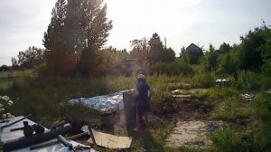 8. Заброшенная дача. Уборка территории.