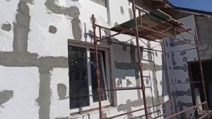 Наружное утепление дома пенопластом и шпаклевка стен