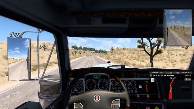 American Truck Simulator. Бейкерсфилд ( CA ) - Лас - Вегас ( NB ). Везём тяжёлый бульдозер