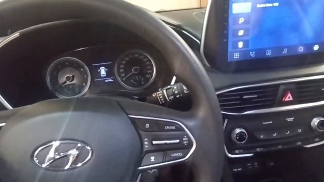 Hyundai Santa Fe 4 2018+ установка магнитолы Unison A4 4/64Gb Qled Sim4G смотреть онлайн