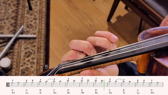 Viola C Major scale Fast play through  120STUDENT