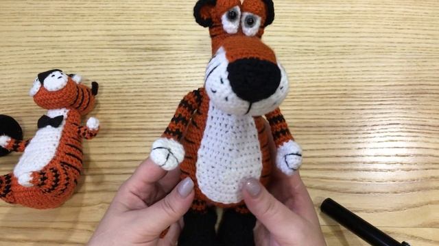Тигр вязаный крючком. Амигуруми тигр.