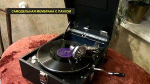 ?️ Сравнение звучаний мембраны патефона с пауком и без него