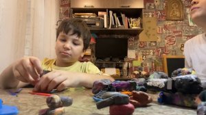 Как сделать танк из пластилина🤗 #танк #пластилин