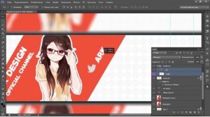 FREE Anime youtube banner template#7 | Photoshop + Tutorial