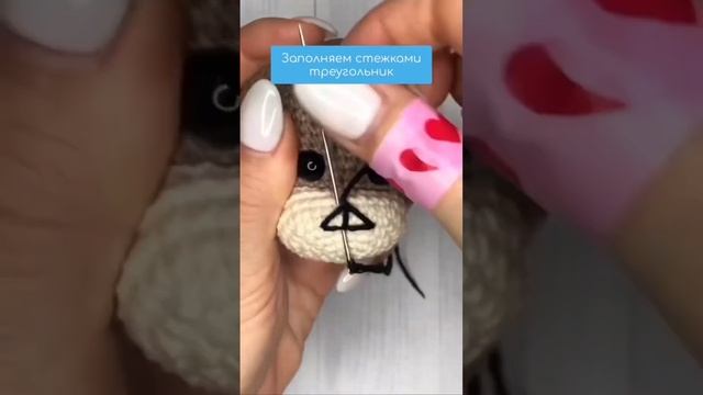 Вышиваем носик нитью смотреть онлайн