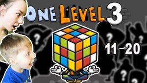 #2 Побег стикмена из тюрьмы! Первый босс! Продолжаем играть в One Level 3! Уровни 11-20
