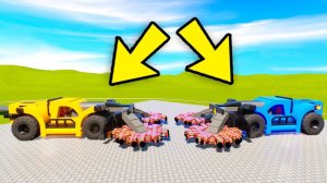 ДЕРБИ ЛЕГО ДРОБИЛОК! КРУТОЕ ДЕРБИ НА ДРОБИЛКАХ С ПИЛАМИ! БИТВА ЛЕГО МАШИН В БРИК РИГС (Brick Rigs)