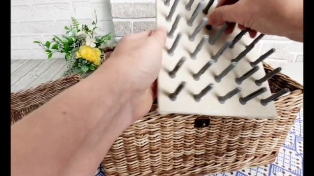 Плетеная корзина для рукоделия смотреть онлайн