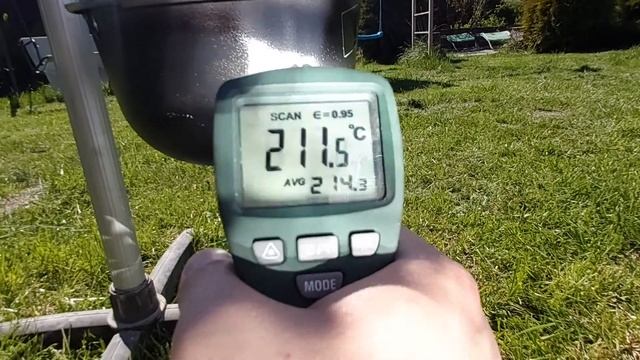 Вода кипит от зеркал!!! Солнечный концентратор.