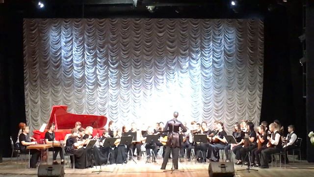 В.Биберган"Ария", соло ф-но с оркестром, Образцовый оркестр народных инструментов ГУО СШ67 г.Гомеля смотреть онлайн