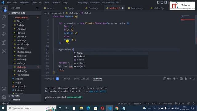 Javascript Promise, Producing, Consuming code, React JS Tutorial for beginners Hindi 2023 #reactjs смотреть онлайн
