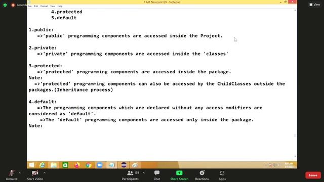 Import, Static and Access Specifiers смотреть онлайн