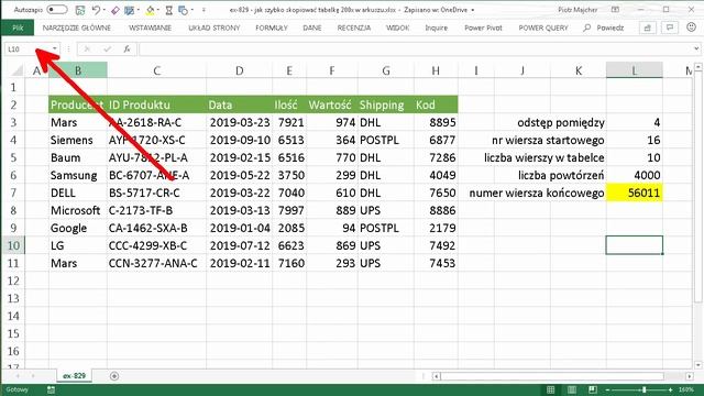 Excel - Jak szybko skopiować tabelkę w arkuszu 2000 razy odc.829