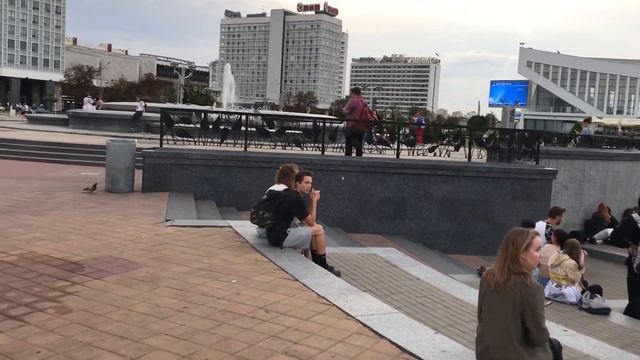 #Minsk Belarus, у Дворца Спорта на проспекте Победителей