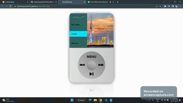 iPod | ReactJS | CN-MiniProject
