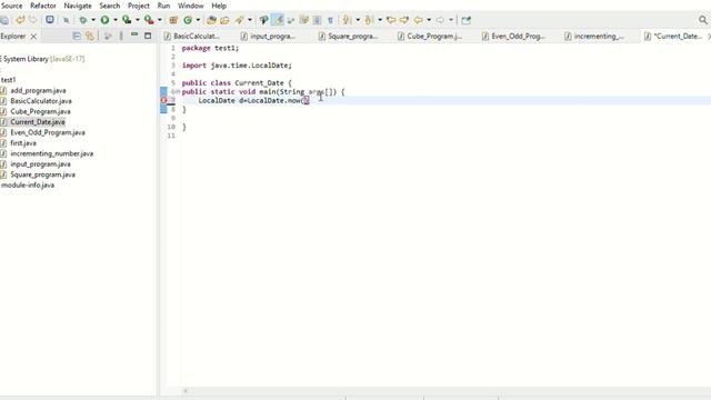 How to find current date of system using java eclipse смотреть онлайн